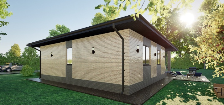 Загородный дом площадью 114 кв.м  (Проект К-114)