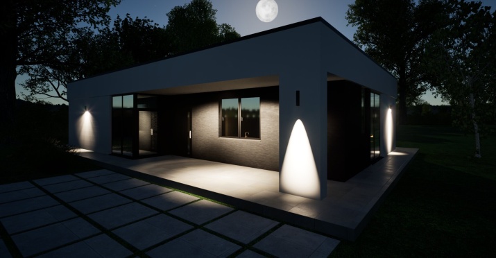 Загородный дом площадью 141 кв.м (проект C-141) 