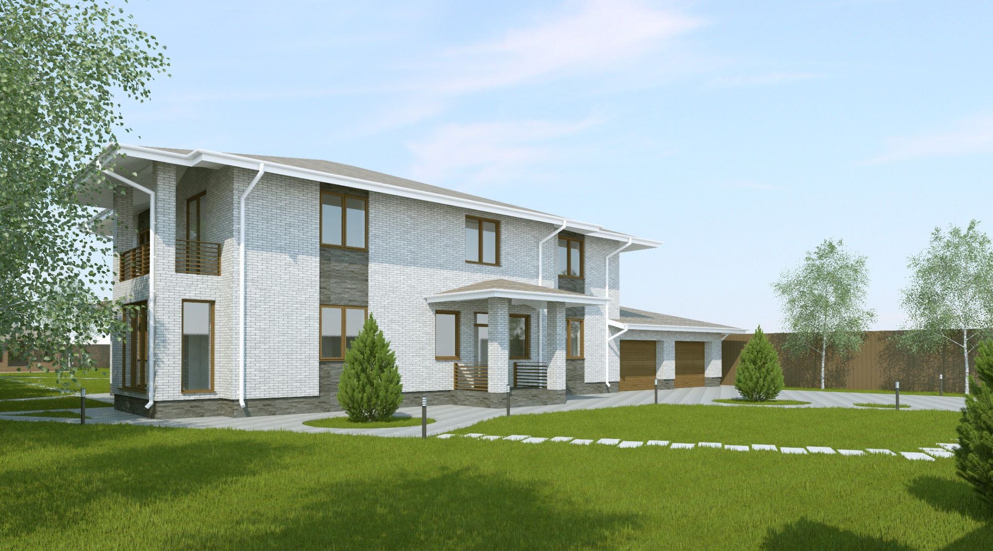 Загородный дом площадью 291 кв.м (Проект К-291)